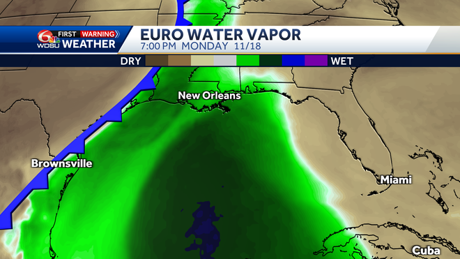 New Orleans weather forecast how cold will it get will Sara hit