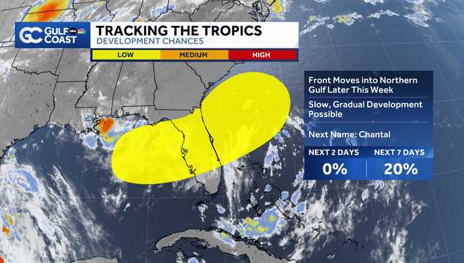 Disturbance brings stormy July 4th weekend to the Gulf Coast