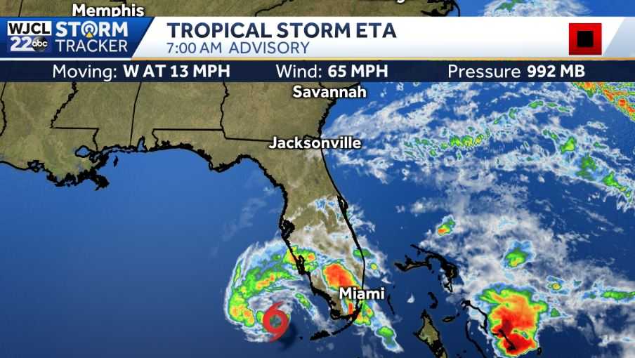 TRACKING THE TROPICS: Tropical Storm Eta could bring its rain here - WJCL