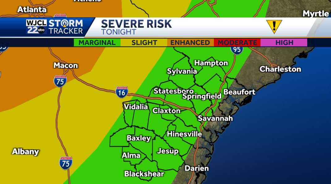 Dry and warm today with rain likely tonight with strong storms - WJCL
