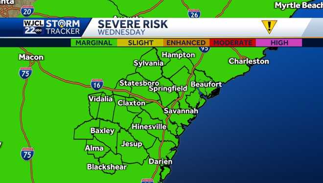Dry today and tomorrow but rain and storms likely by Wednesday