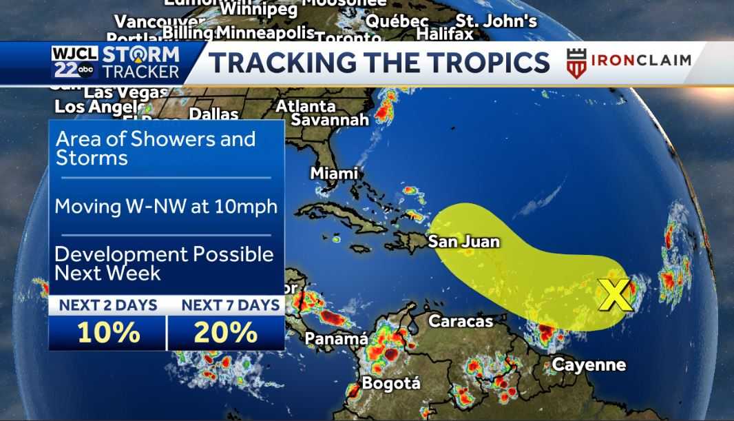 Lots of sun today and the tropics are getting busy - WJCL