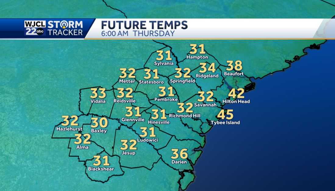 Lots of sunshine today with more freezing temperatures tonight - WJCL