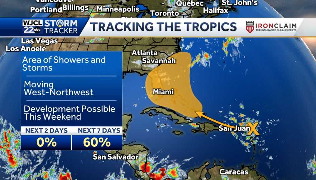 National Hurricane Center tracking area of interest in tropics - WJCL