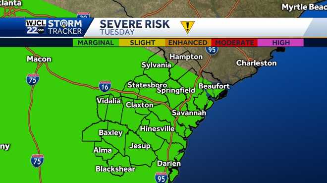 Impact Day: Heavy rain and isolated severe storms possible for Coastal ...