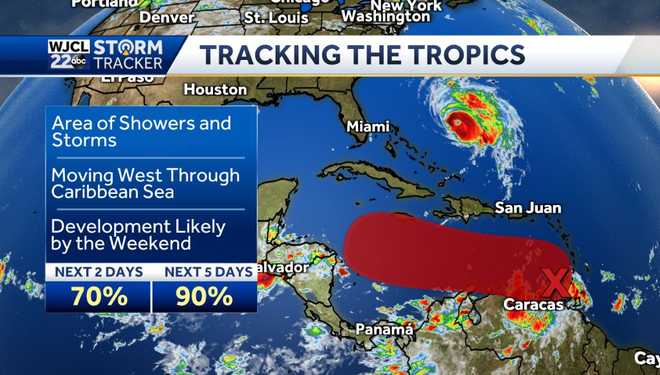 Tropics are busy the next tropical system to develop this weekend