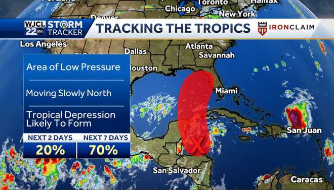 Tracking Franklin and likely tropical development in the Gulf