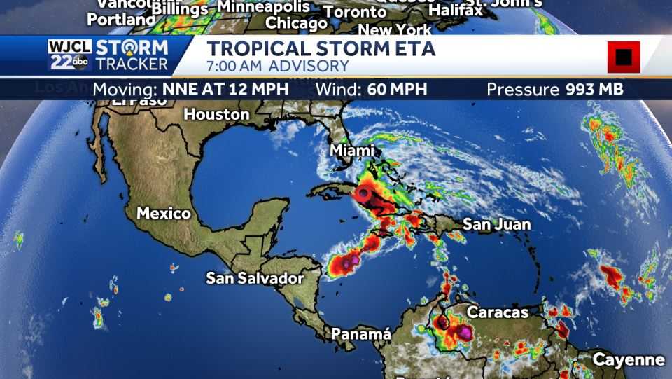 TRACKING THE TROPICS: Tropical Storm Eta heads towards the US. Take a look