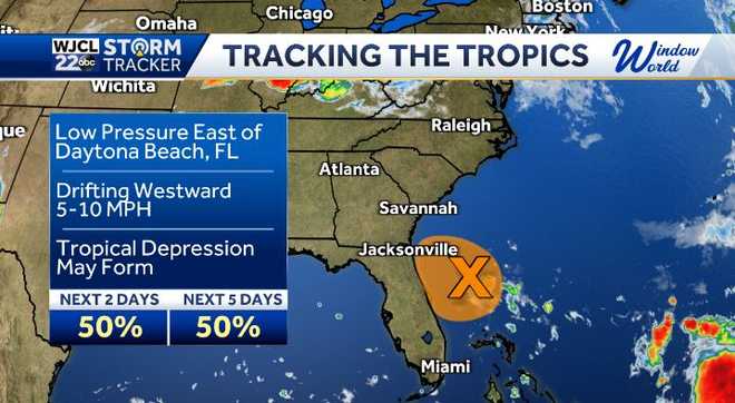 Low Pressure looming off the Florida coast wants to move our way. What ...