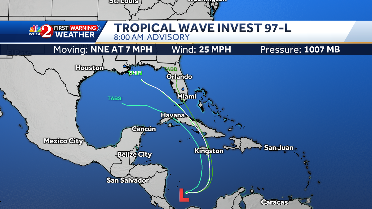 National Hurricane Center now tracking Invest 97L in Caribbean Summa