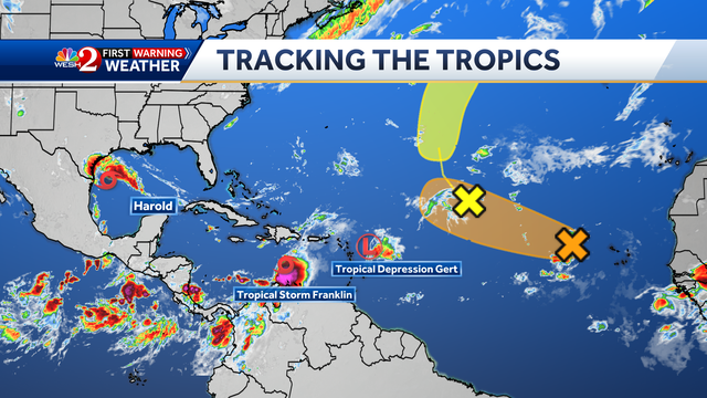 Tropical models and paths: Harold, Franklin, 3 more disturbances - Vimarsana News