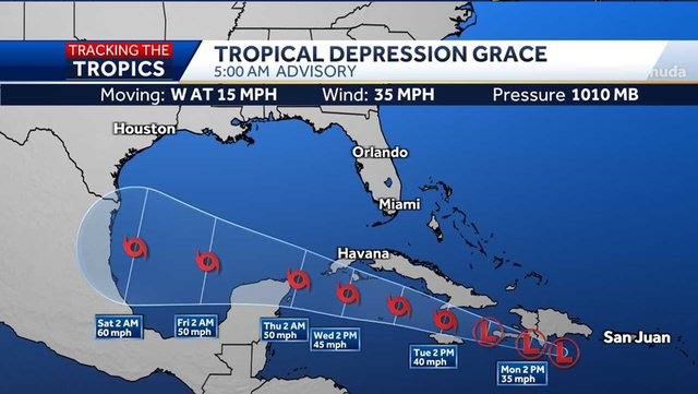 Tropical Storm Grace: Latest advisory, Florida impacts and more - Vimarsana News