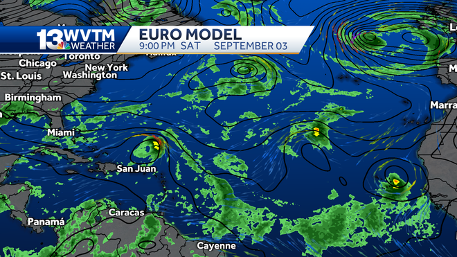 Tropical waves in the Atlantic are forecast to strengthen