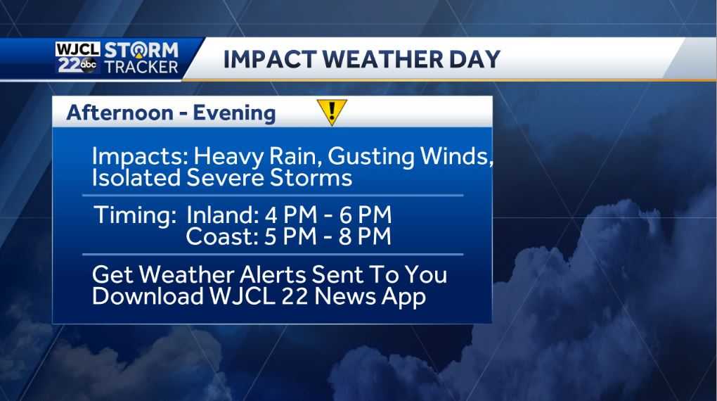 Rain likely this afternoon with severe storms possible - WJCL