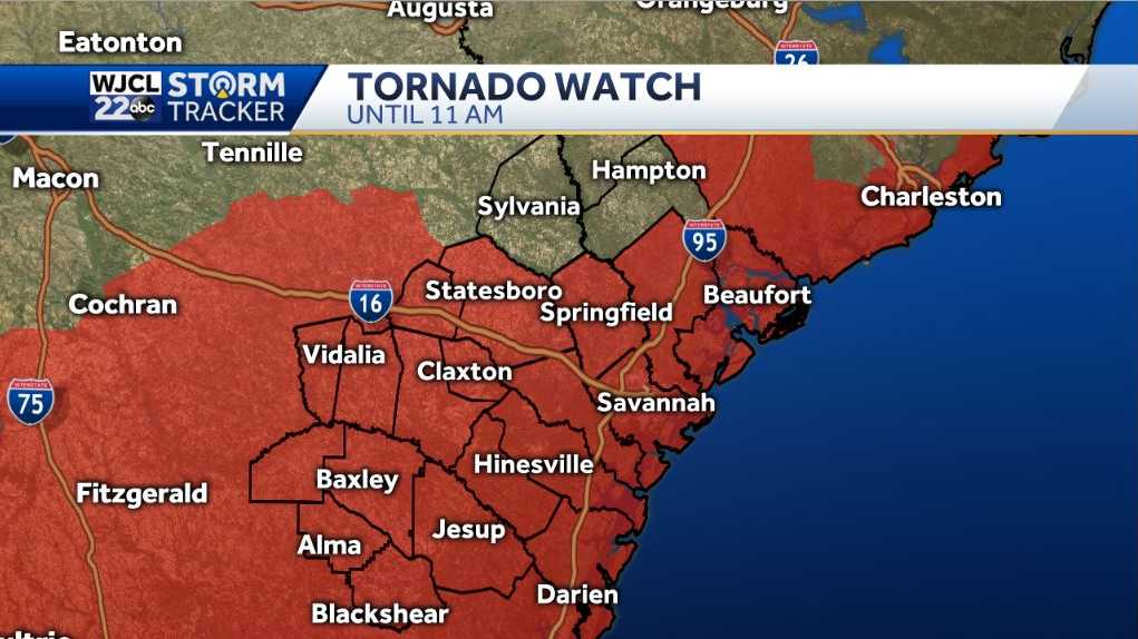 Tornado Watch until 11 am: Severe storms likely this morning