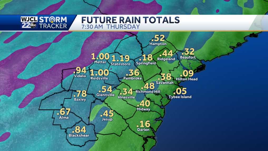 Dry today but rain and thunderstorms likely Thursday morning - WJCL