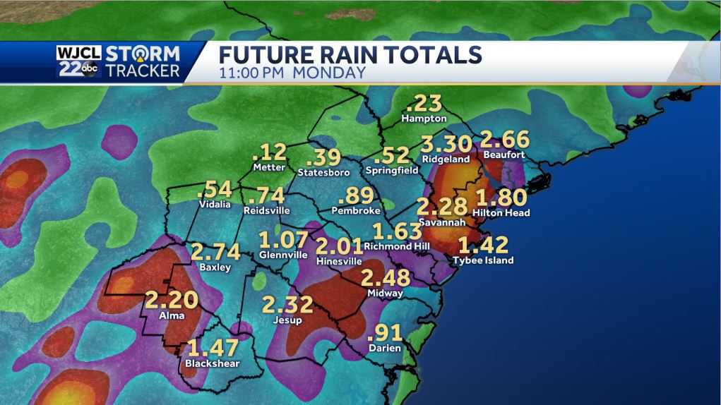 Rain likely today with 1-2 inches of rain possible - WJCL