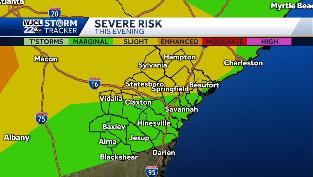 Hot one today with strong thunderstorms possible after 6 pm - WJCL