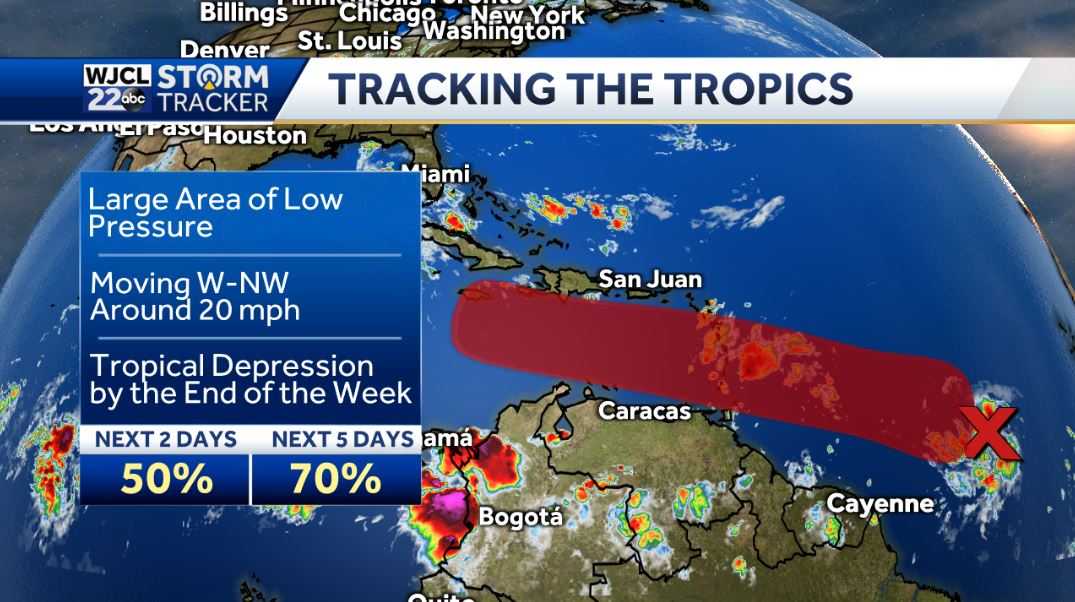 Warm today and tracking tropical development in the Atlantic - WJCL