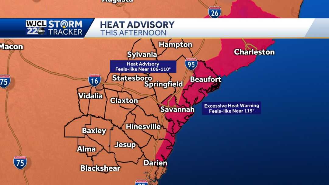 Impact Weather Day: A hot day with feels-like temps near 110° - WJCL