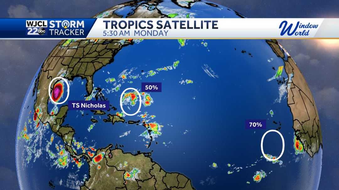 Showers or storms in the forecast and tracking the tropics - WJCL