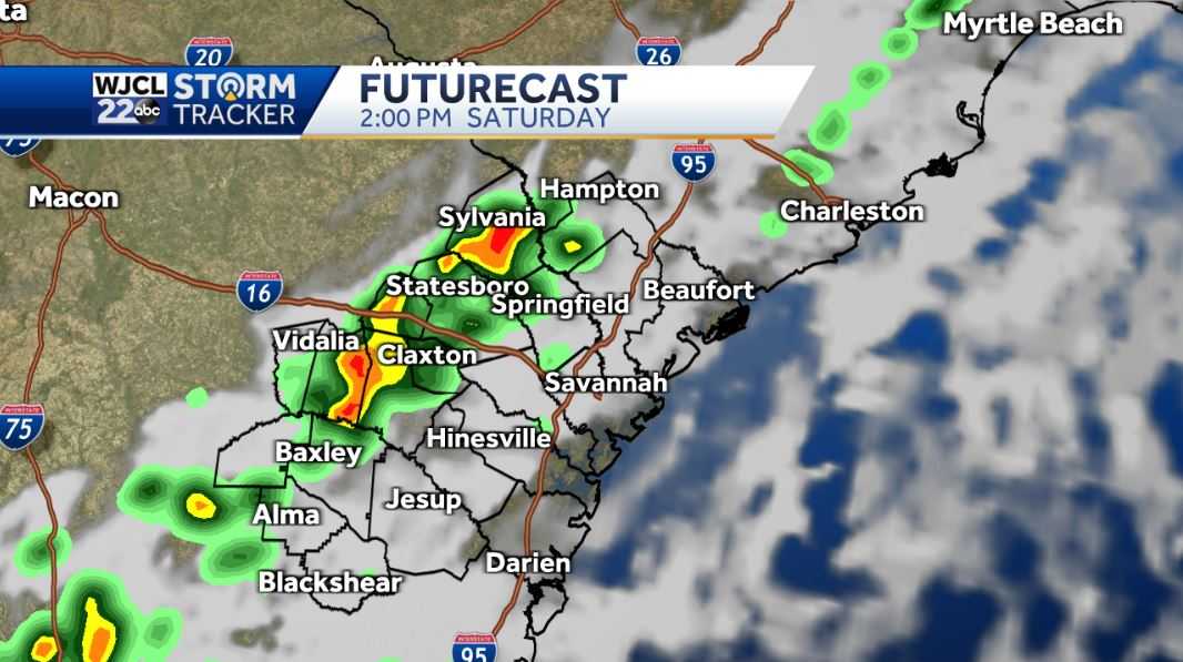 Showers and storms for this evening and Saturday afternoon - WJCL