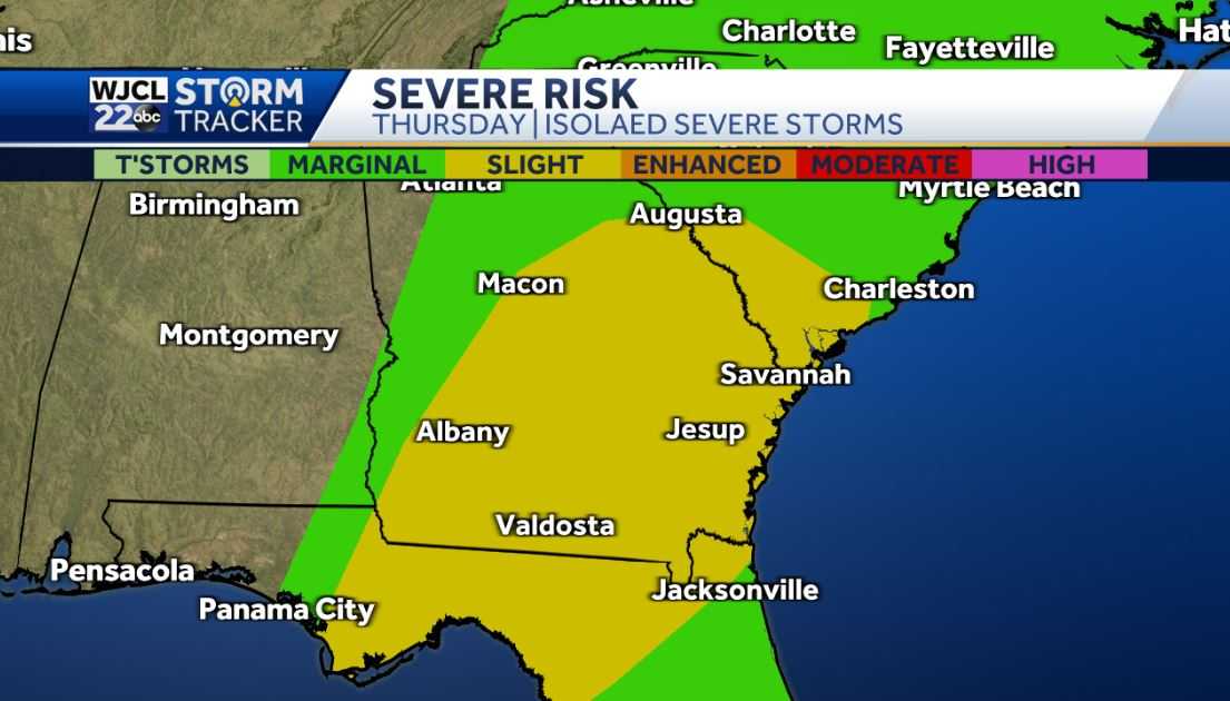 Dry, breezy, and warm today. Rain and storms likely on Thursday - WJCL