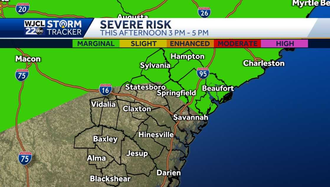 A hot and humid afternoon with isolated severe storms possible - WJCL