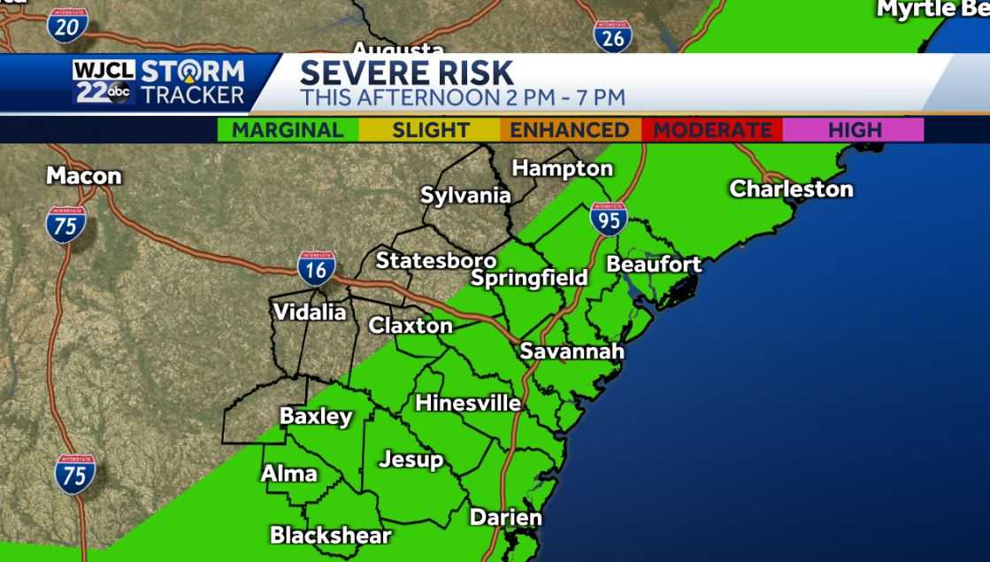 Umbrella needed at times today with isolated severe storms - WJCL
