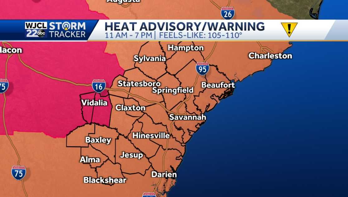 Another hot afternoon with severe storms possible after 2 pm - WJCL