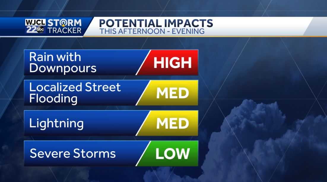 Umbrella needed today with rain likely late afternoon-evening - WJCL