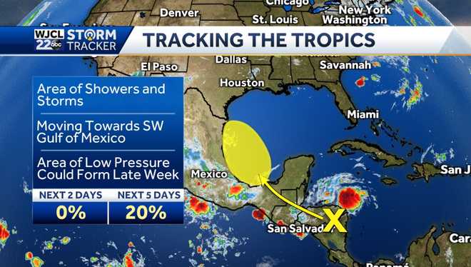 Tracking a good chance for rain and thunderstorms by Thursday