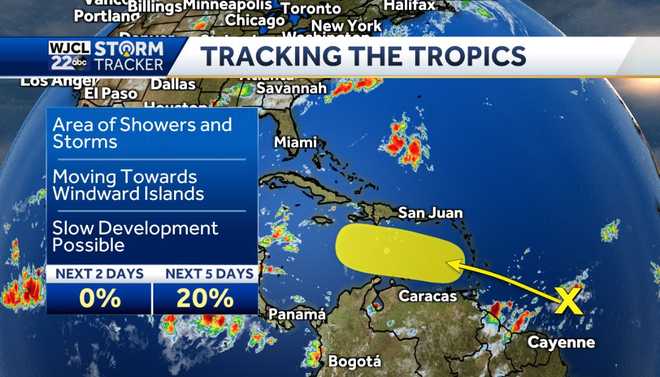 Tracking a good chance for rain and possible tropical development