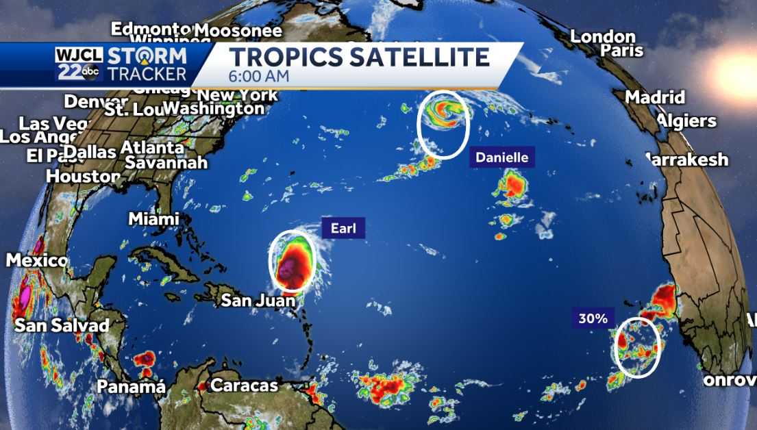 Scattered afternoon showers for Labor Day & tracking the Tropics - WJCL