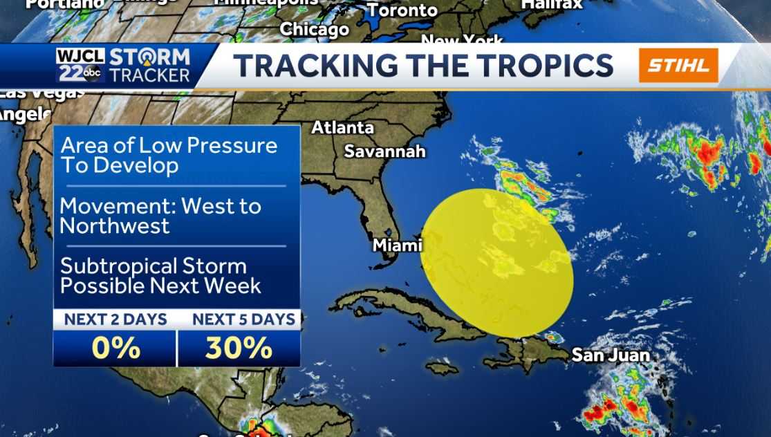 Warm weather this weekend with spotty showers - WJCL