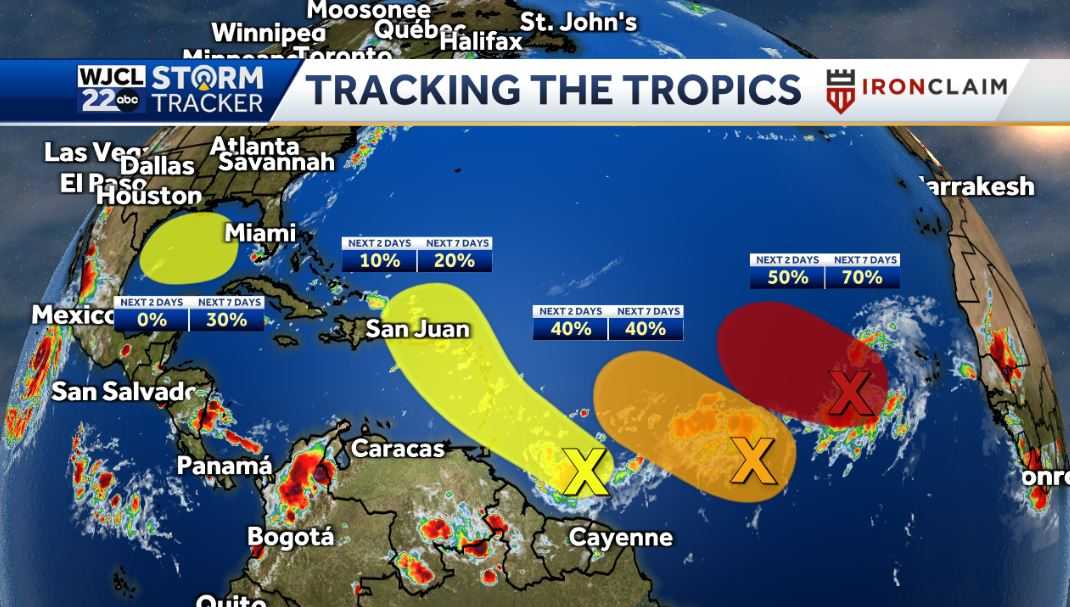 Lots of sun today and the tropics are getting busy - WJCL