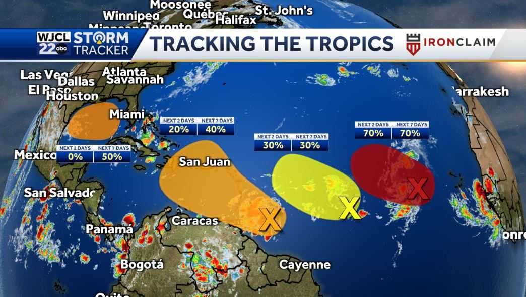 Tropics National Hurricane Center gives update on 4 systems