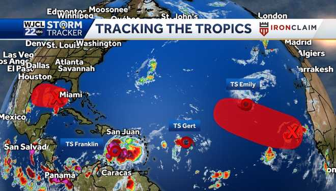 Hot weather next few days plus tracking five areas in the tropics