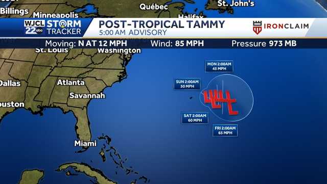 Tammy in the open Atlantic with powerful winds - Vimarsana News