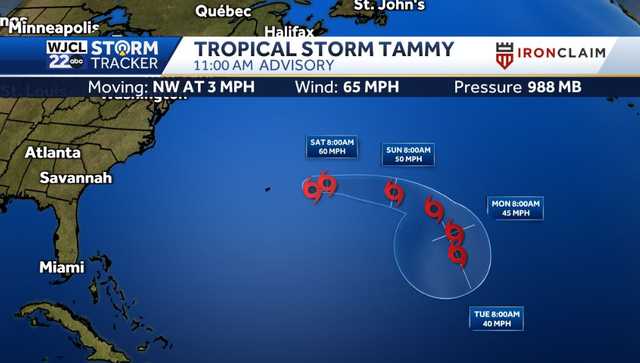Tammy in the open Atlantic with powerful winds - Vimarsana News