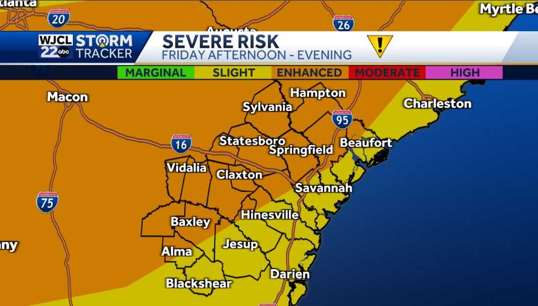Quiet next few days but more severe storms possible on Friday - WJCL