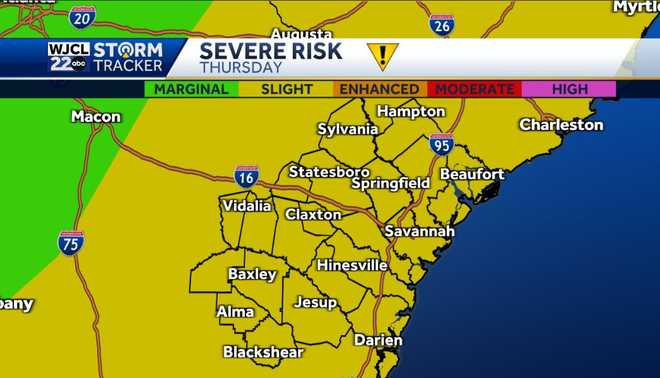 Dry the next few days but rain and storms likely on Thursday