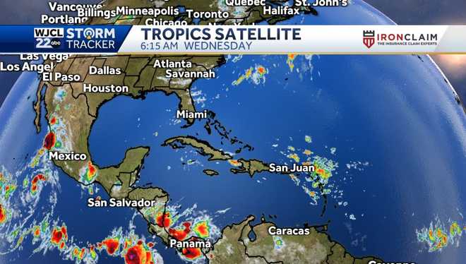 National Hurricane Center tracking area of interest in tropics