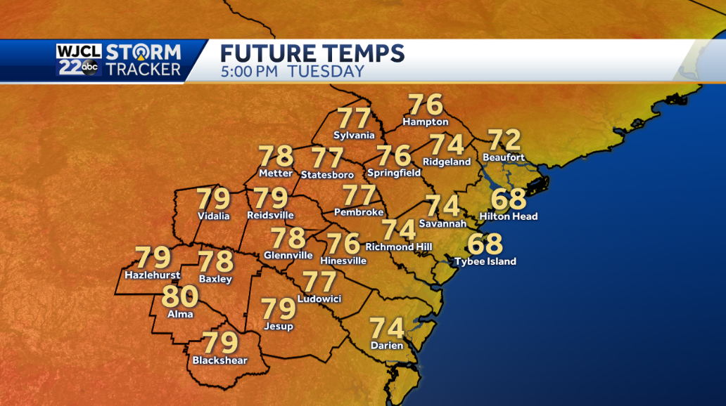 A beautiful day with lots of sun and breezy - WJCL