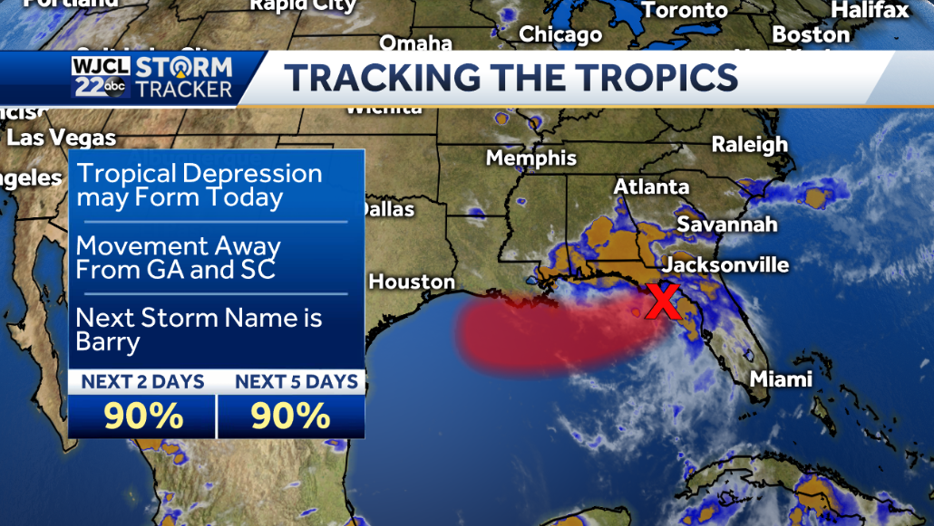 Umbrella needed at times today. Tracking tropical development - WJCL