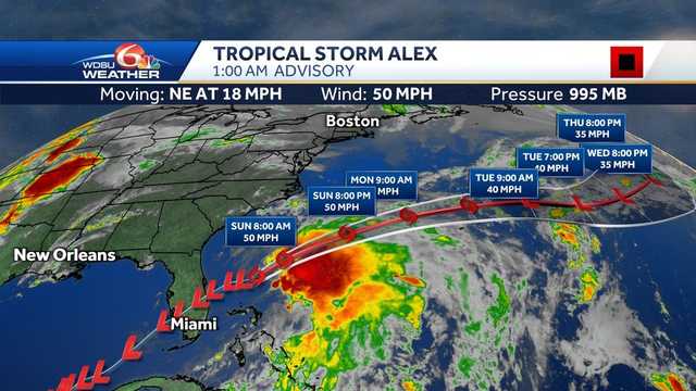 Tropical Storm Alex: Volusia-Flagler likely to avoid worst of system