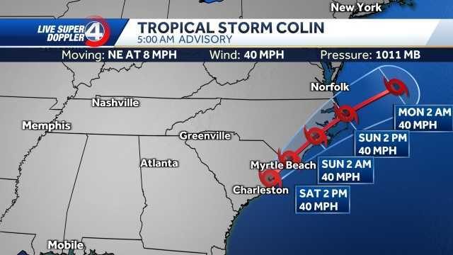 Tropical Storm Colin impacting Carolina coast this holiday weekend - Vimarsana News