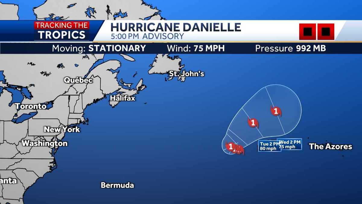 2022 Hurricane Season Tropical Storm Danielle