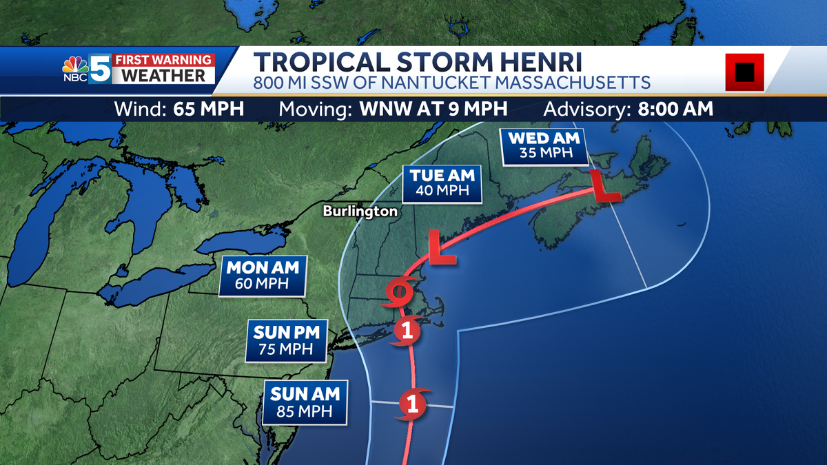 Tropical Storm Henri takes aim at New England