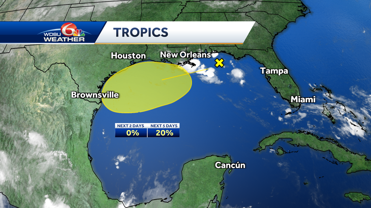A zone in the Gulf has been identified for possible tropical ...